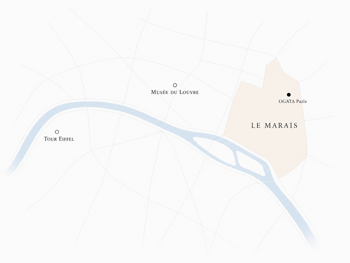 OGATA Paris map