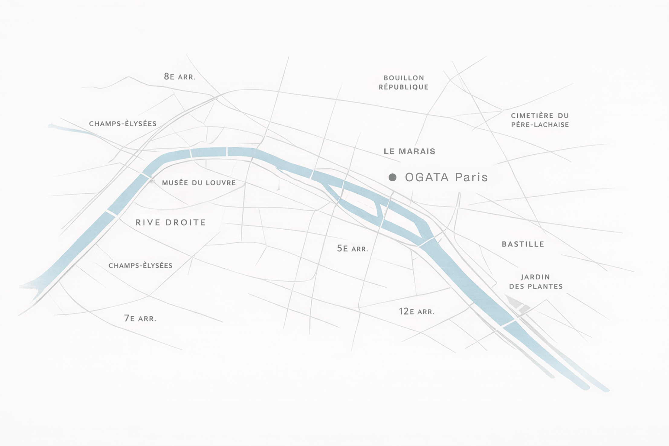 OGATA Paris map